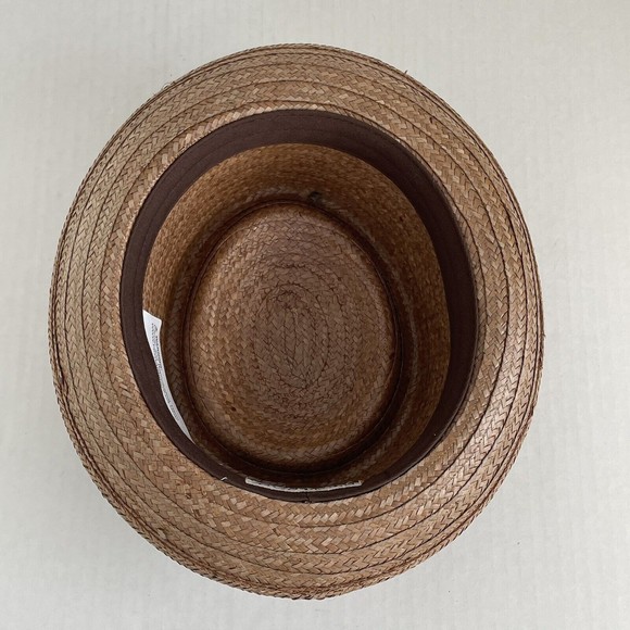 Stetson Madrigal Coconut Straw Porkpie Hat Brown Size XL - Picture 5 of 16